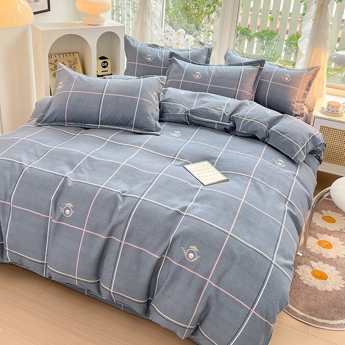 91家纺网 家纺一手货源 找家纺 文黛家居 2025新款植物羊绒亲肤小版花单被套 爱丽丝