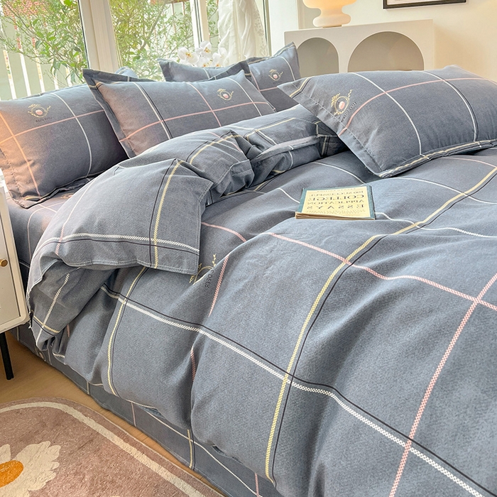 91家纺网 家纺一手货源 找家纺 文黛家居 2025新款植物羊绒亲肤小版花单被套 爱丽丝