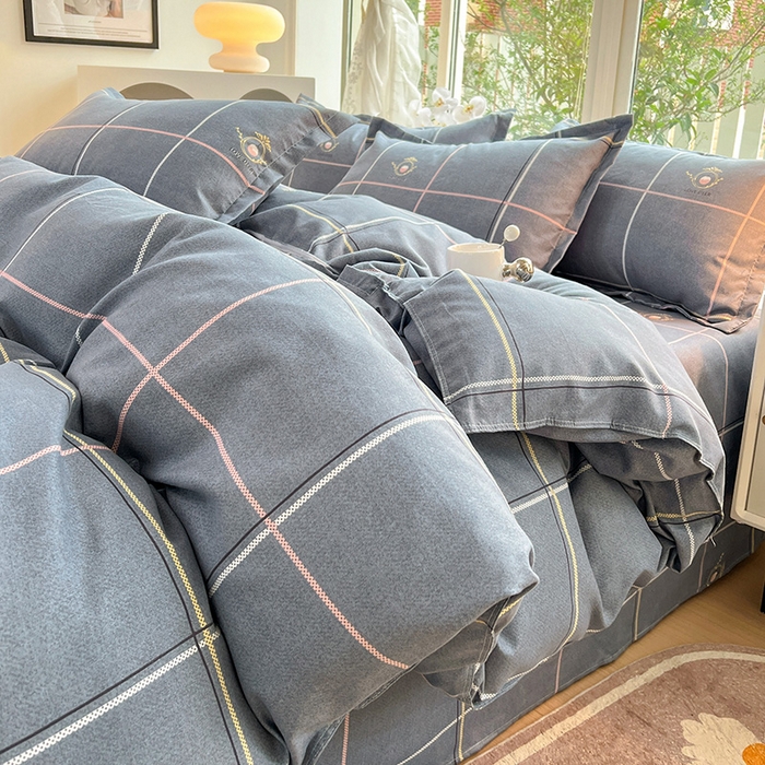 91家纺网 家纺一手货源 找家纺 文黛家居 2025新款植物羊绒亲肤小版花单被套 爱丽丝