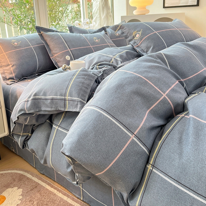 91家纺网 家纺一手货源 找家纺 文黛家居 2025新款植物羊绒亲肤小版花单被套 爱丽丝