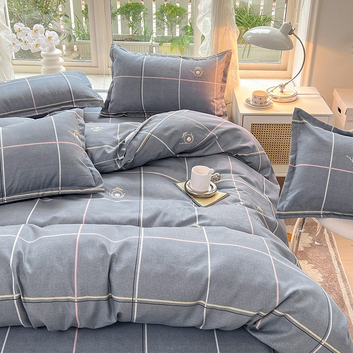 91家纺网 家纺一手货源 找家纺 文黛家居 2025新款植物羊绒亲肤小版花单被套 爱丽丝