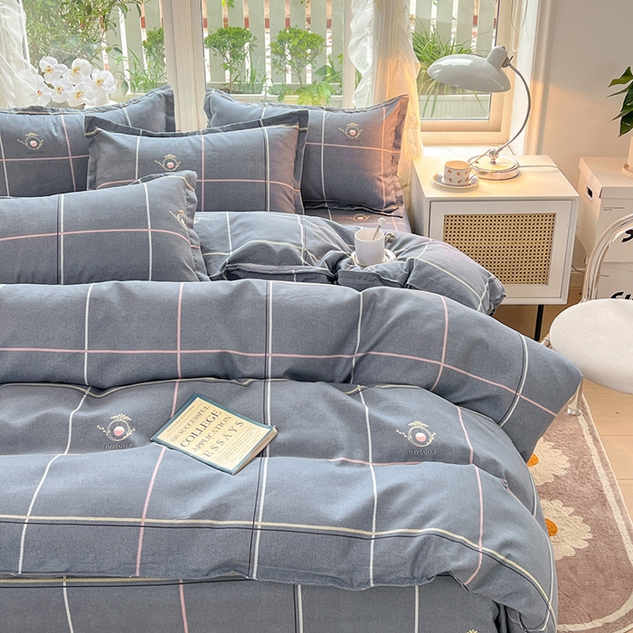 91家纺网 家纺一手货源 找家纺 文黛家居 2025新款植物羊绒亲肤小版花单被套 爱丽丝