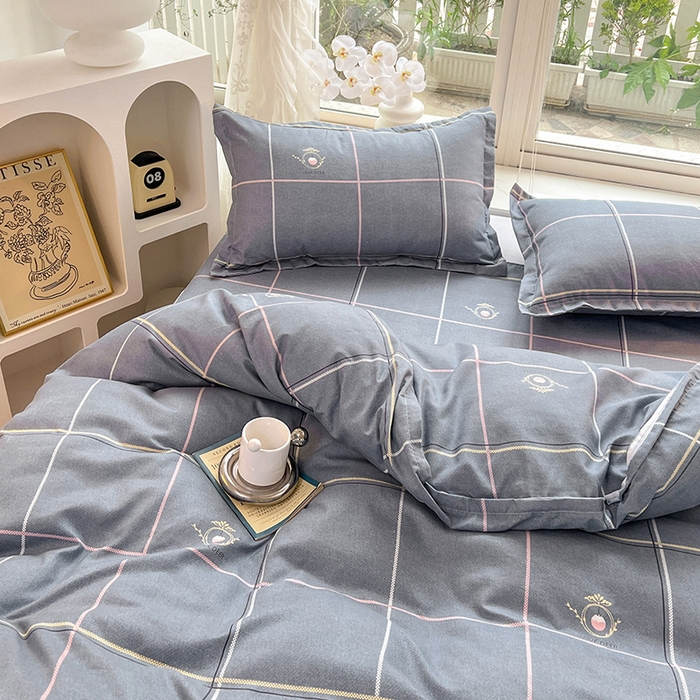 91家纺网 家纺一手货源 找家纺 文黛家居 2025新款植物羊绒亲肤小版花单被套 爱丽丝