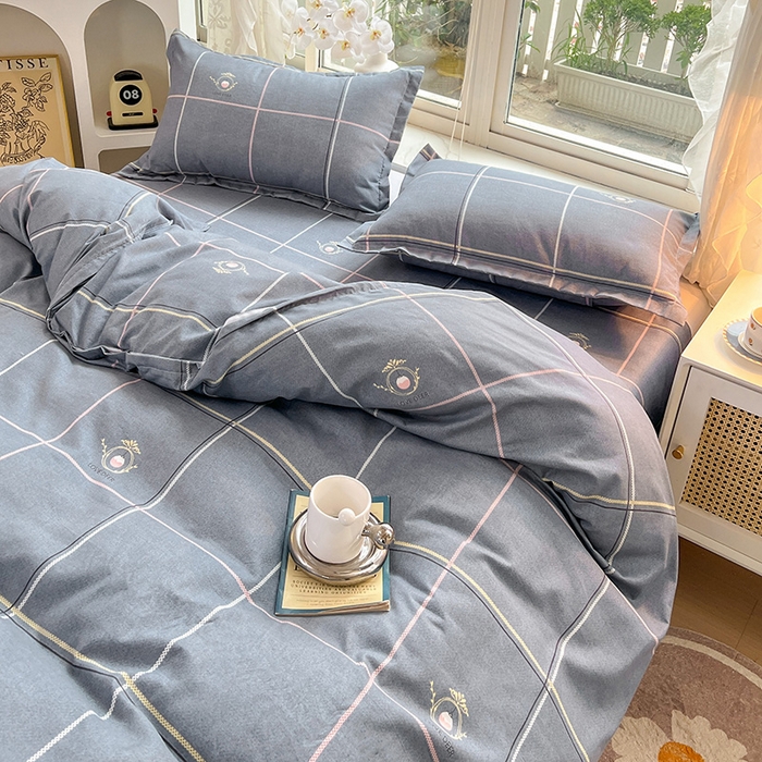 91家纺网 家纺一手货源 找家纺 文黛家居 2025新款植物羊绒亲肤小版花单被套 爱丽丝