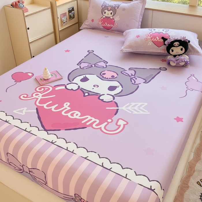 91家纺网 家纺一手货源 找家纺 博雅 2025春夏新款三丽欧大版全棉纯棉单品床笠床笠单件单床笠 全棉大版-甜心库洛米