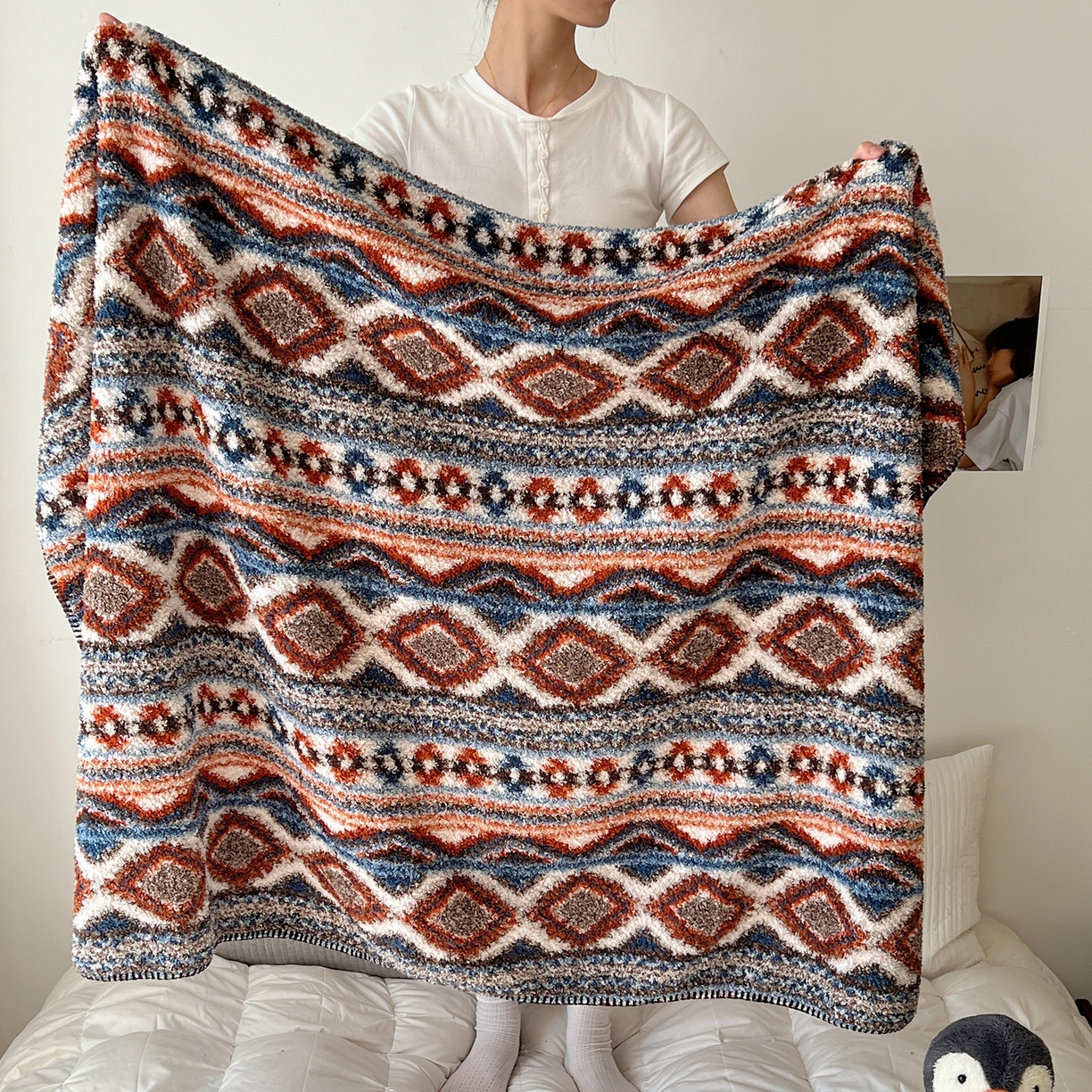 91家纺网 家纺一手货源 找家纺 （总）舒隅家纺 A类高级感半边绒三角针毛毯毯子