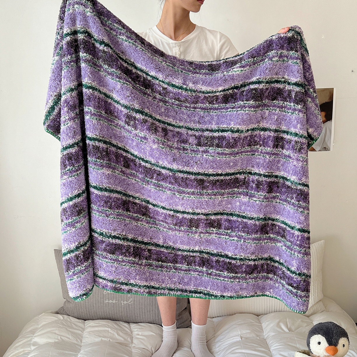 91家纺网 家纺一手货源 找家纺 （总）舒隅家纺 A类高级感半边绒三角针毛毯毯子