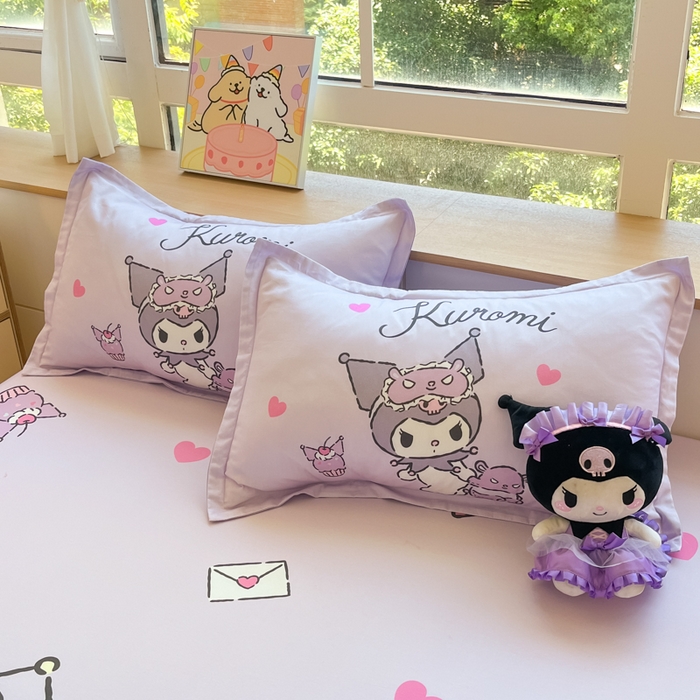 91家纺网 家纺一手货源 找家纺 博雅 2025春夏新款三丽欧大版全棉纯棉单品床笠床笠单件单床笠 全棉大版-晚安库洛米