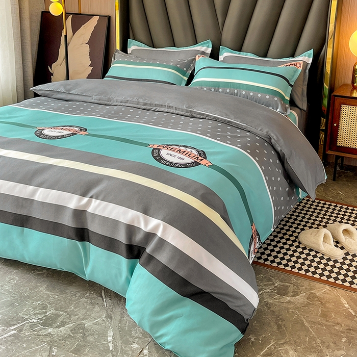 91家纺网 家纺一手货源 找家纺 文黛家居 2025新款植物羊绒亲肤小版花单被套 安德里亚1