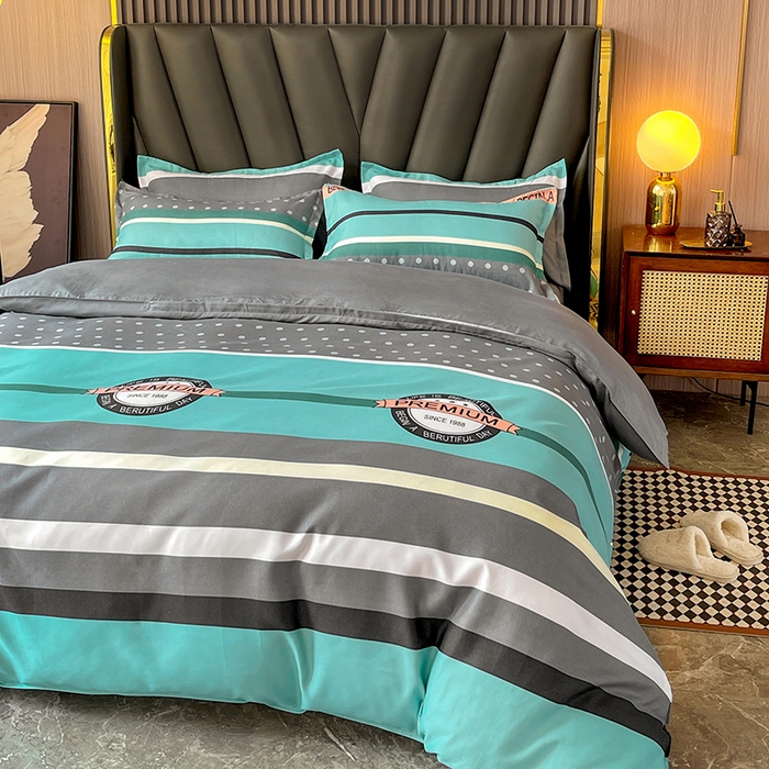 91家纺网 家纺一手货源 找家纺 文黛家居 2025新款植物羊绒亲肤小版花单被套 安德里亚1