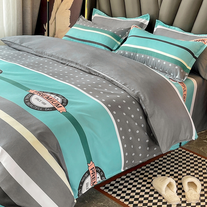 91家纺网 家纺一手货源 找家纺 文黛家居 2025新款植物羊绒亲肤小版花单被套 安德里亚1