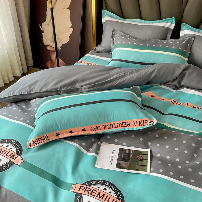 91家纺网 家纺一手货源 找家纺 文黛家居 2025新款植物羊绒亲肤小版花单被套 安德里亚1