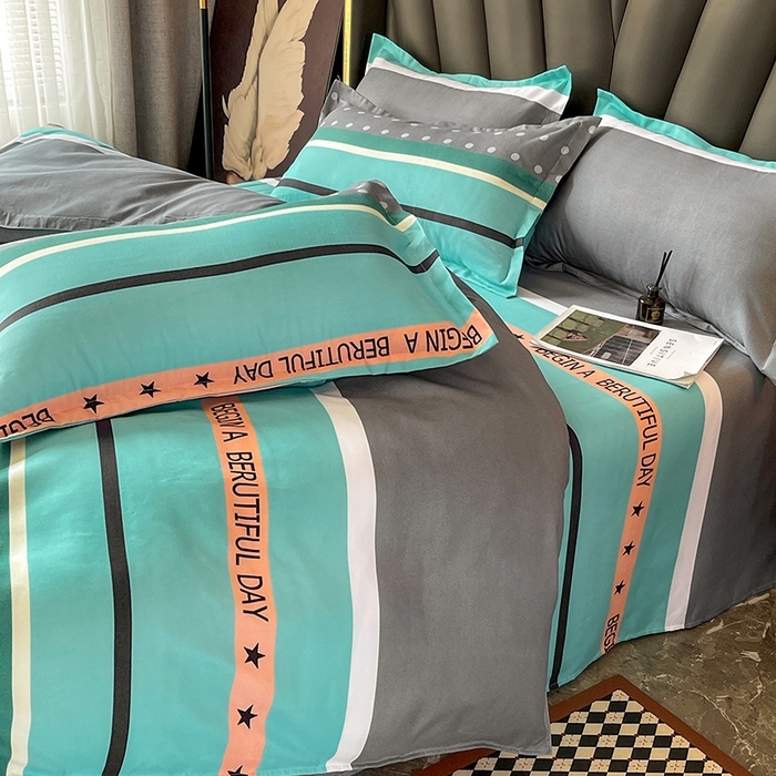 91家纺网 家纺一手货源 找家纺 文黛家居 2025新款植物羊绒亲肤小版花单被套 安德里亚1