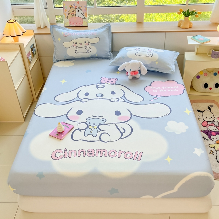 博雅 2025春夏新款三丽欧大版全棉纯棉单品床笠床笠单件单床笠 全棉大版-云朵玉桂狗