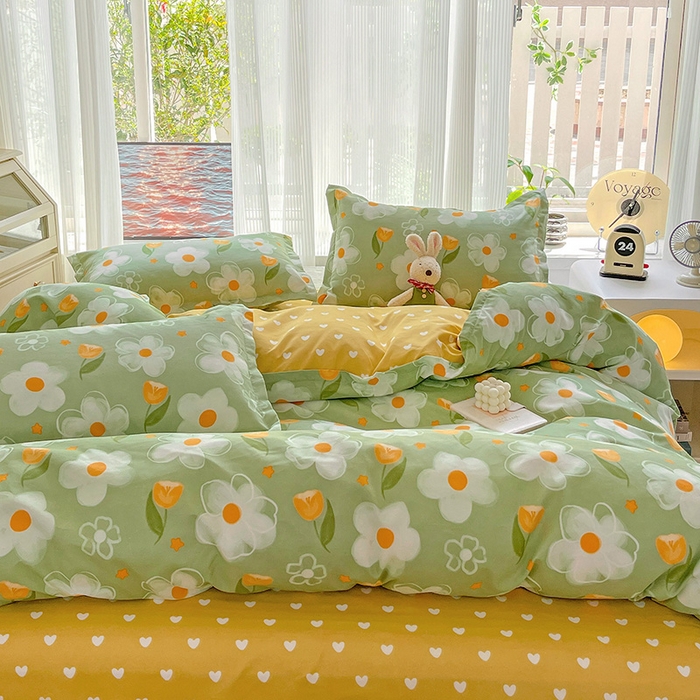 91家纺网 家纺一手货源 找家纺 文黛家居 2025新款植物羊绒亲肤小版花单被套 初语