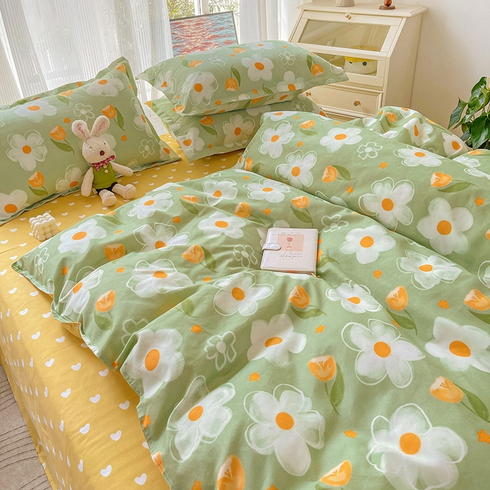 91家纺网 家纺一手货源 找家纺 文黛家居 2025新款植物羊绒亲肤小版花单被套 初语