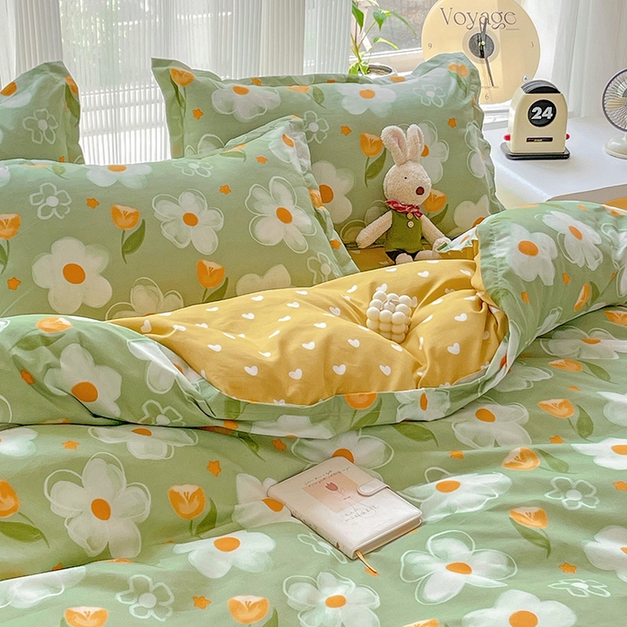 91家纺网 家纺一手货源 找家纺 文黛家居 2025新款植物羊绒亲肤小版花单被套 初语