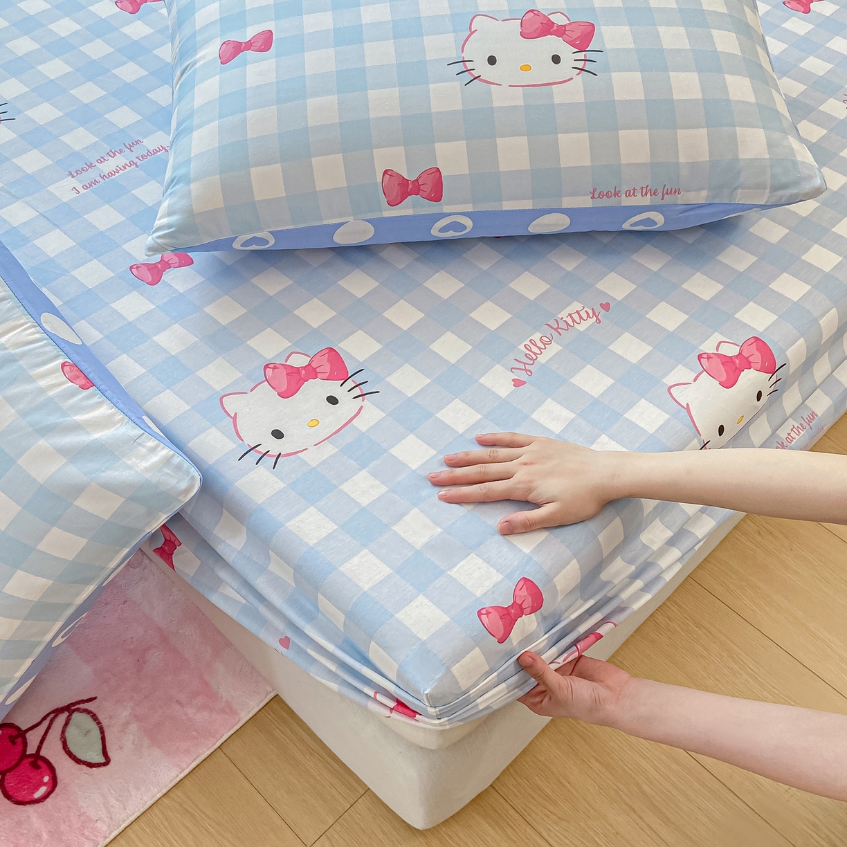 91家纺网 家纺一手货源 找家纺 （总）博雅 2025春夏新款三丽欧小版全棉纯棉单品床笠床笠单件单床笠