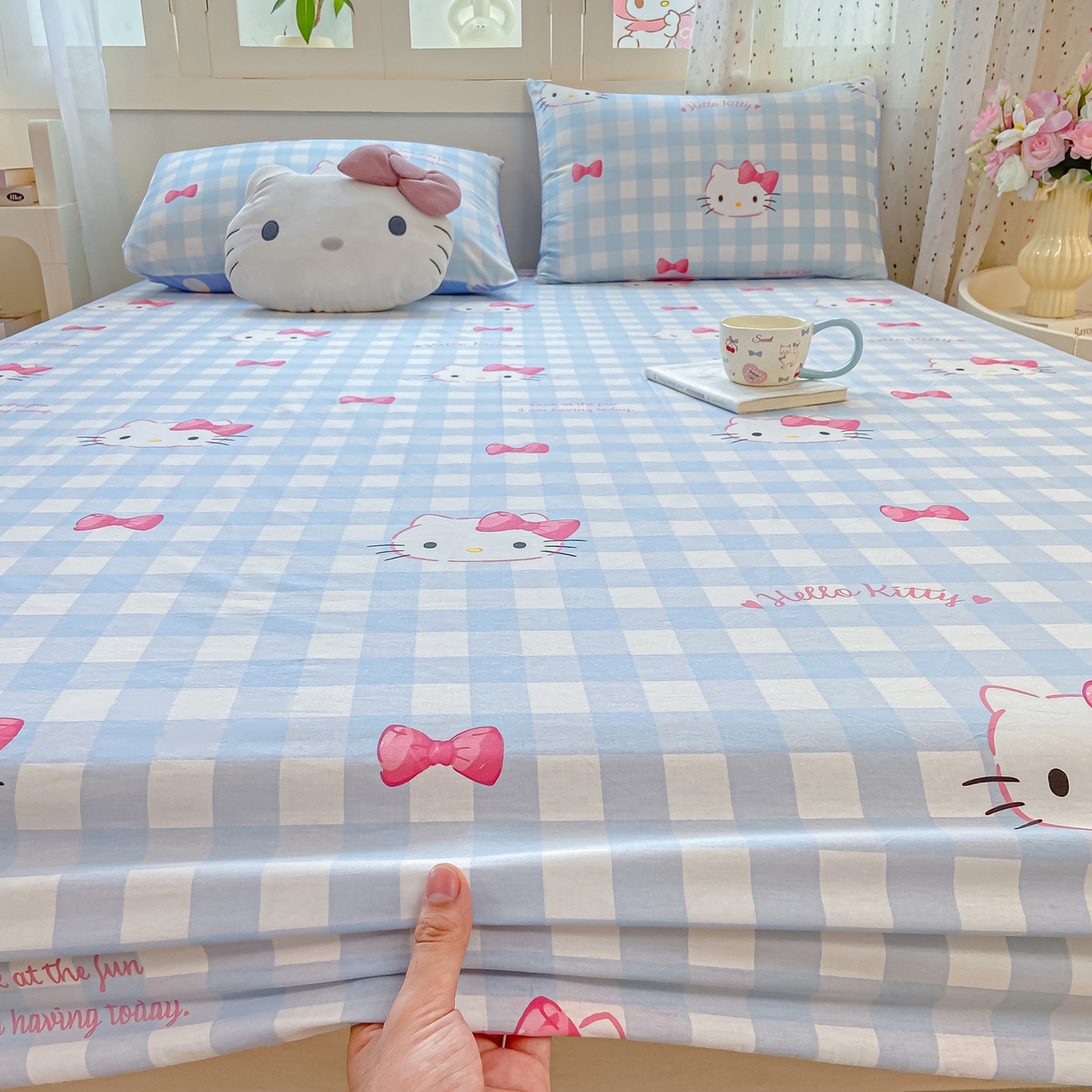 91家纺网 家纺一手货源 找家纺 （总）博雅 2025春夏新款三丽欧小版全棉纯棉单品床笠床笠单件单床笠