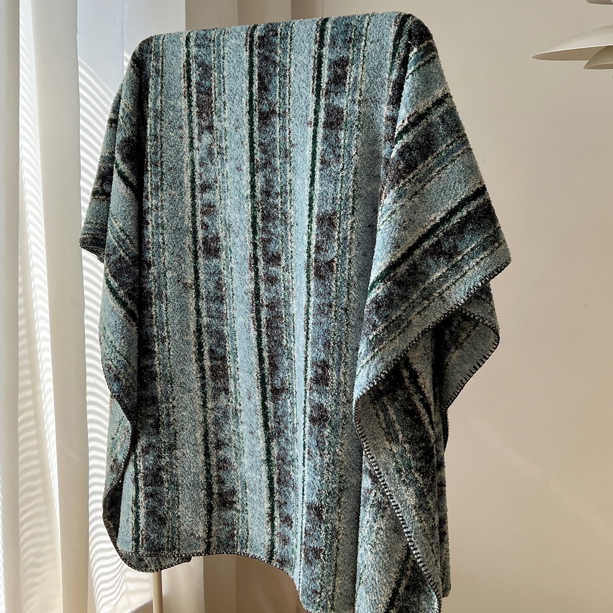 91家纺网 家纺一手货源 找家纺 舒隅家纺 A类高级感半边绒三角针毛毯毯子 黛弦-绿