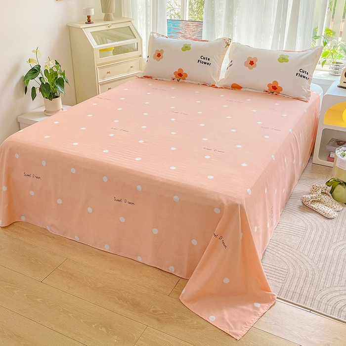 91家纺网 家纺一手货源 找家纺 文黛家居 2025新款植物羊绒亲肤小版花单被套 花香怡人-桔