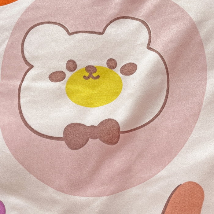 91家纺网 家纺一手货源 找家纺 文黛家居 2025新款植物羊绒亲肤小版花单被套 快乐时光