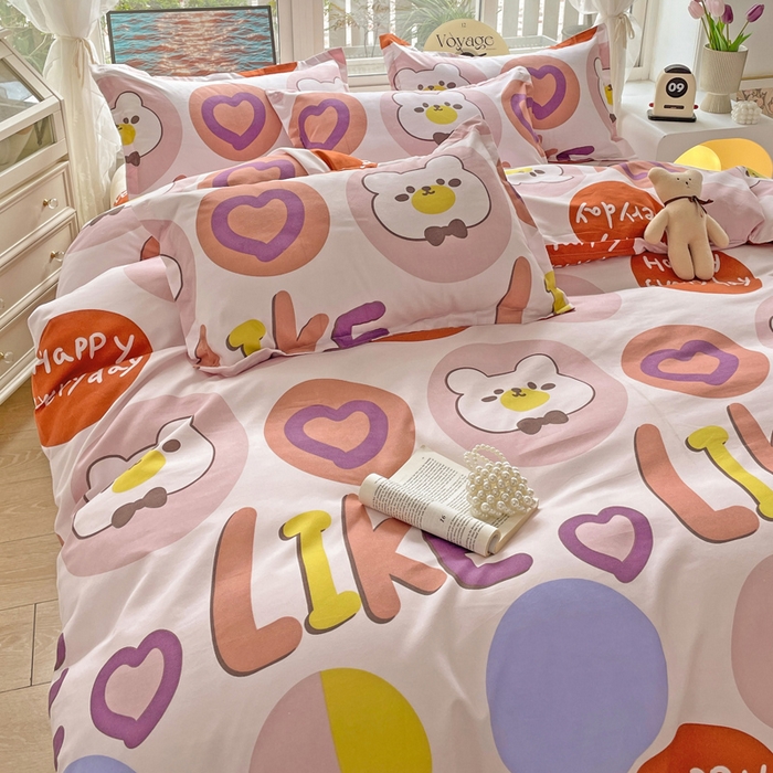 91家纺网 家纺一手货源 找家纺 文黛家居 2025新款植物羊绒亲肤小版花单被套 快乐时光