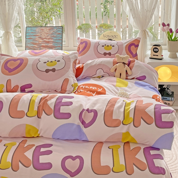 91家纺网 家纺一手货源 找家纺 文黛家居 2025新款植物羊绒亲肤小版花单被套 快乐时光