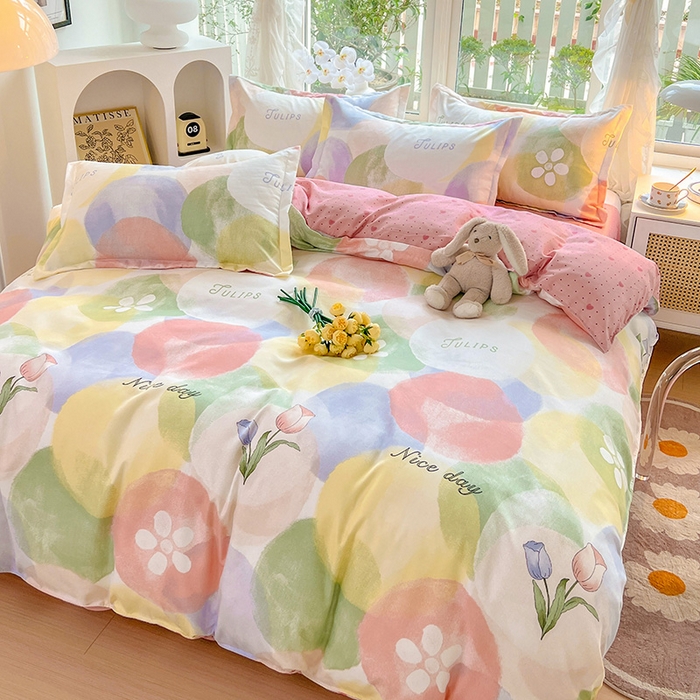 91家纺网 家纺一手货源 找家纺 文黛家居 2025新款植物羊绒亲肤小版花单被套 梦悠