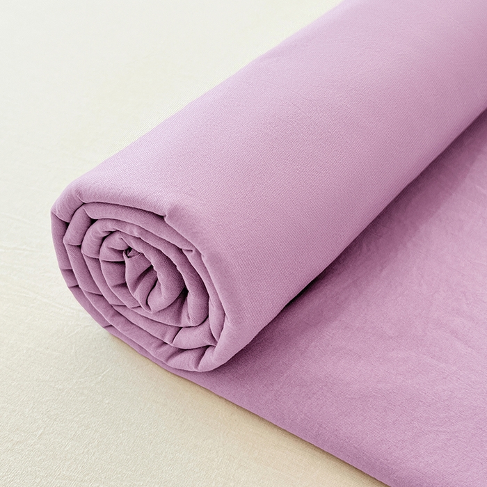 91家纺网 家纺一手货源 找家纺 优尚佳生活馆 2025新款亲肤水洗棉纯色单品床单 帝王紫