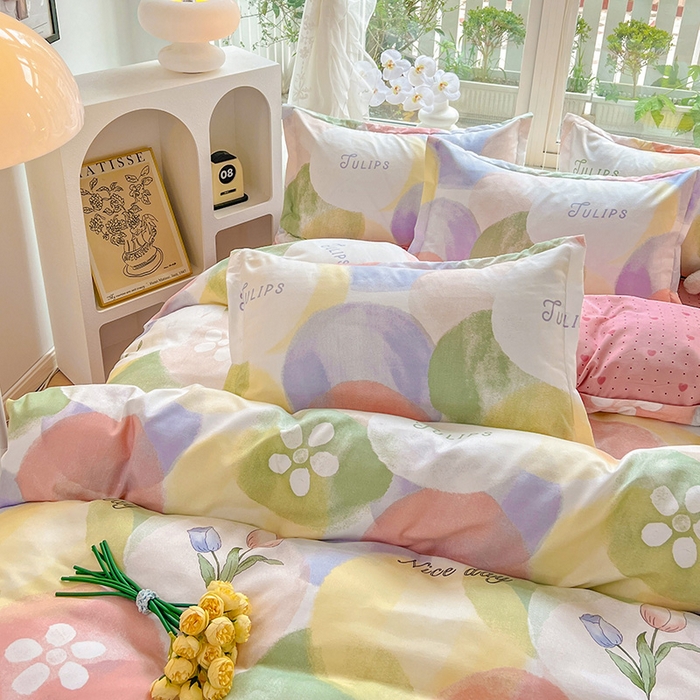 91家纺网 家纺一手货源 找家纺 文黛家居 2025新款植物羊绒亲肤小版花单被套 梦悠