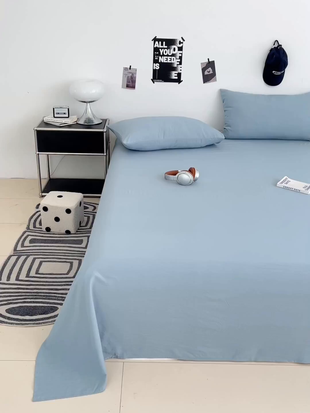 91家纺网 家纺一手货源 找家纺 优尚佳生活馆 2025新款亲肤水洗棉纯色单品床单 品悦