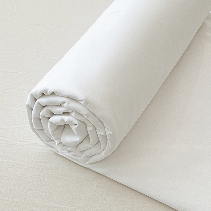 91家纺网 家纺一手货源 找家纺 优尚佳生活馆 2025新款亲肤水洗棉纯色单品床单 乳白