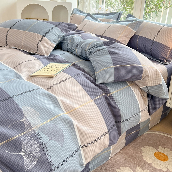 91家纺网 家纺一手货源 找家纺 文黛家居 2025新款植物羊绒亲肤小版花单被套 秋的季节