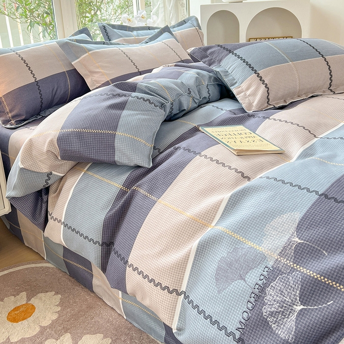 91家纺网 家纺一手货源 找家纺 文黛家居 2025新款植物羊绒亲肤小版花单被套 秋的季节