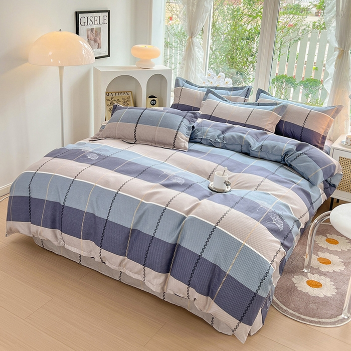 91家纺网 家纺一手货源 找家纺 文黛家居 2025新款植物羊绒亲肤小版花单被套 秋的季节