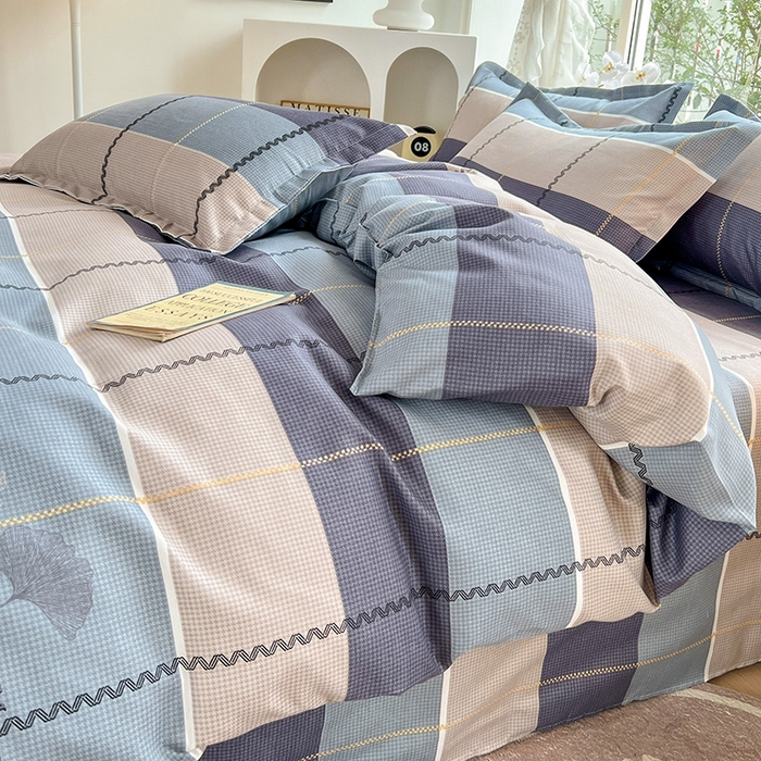 91家纺网 家纺一手货源 找家纺 文黛家居 2025新款植物羊绒亲肤小版花单被套 秋的季节