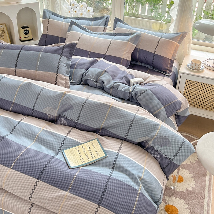 91家纺网 家纺一手货源 找家纺 文黛家居 2025新款植物羊绒亲肤小版花单被套 秋的季节