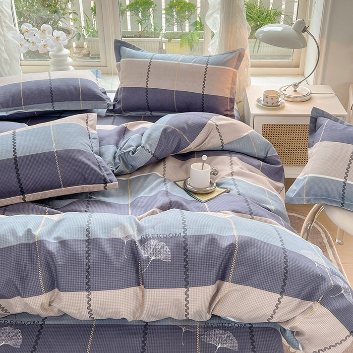 91家纺网 家纺一手货源 找家纺 文黛家居 2025新款植物羊绒亲肤小版花单被套 秋的季节