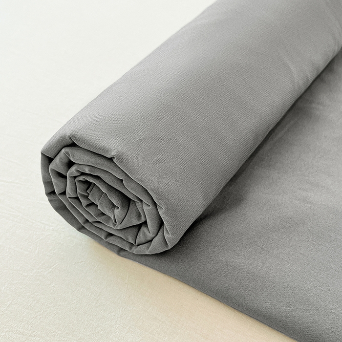 91家纺网 家纺一手货源 找家纺 优尚佳生活馆 2025新款亲肤水洗棉纯色单品床单 烟灰