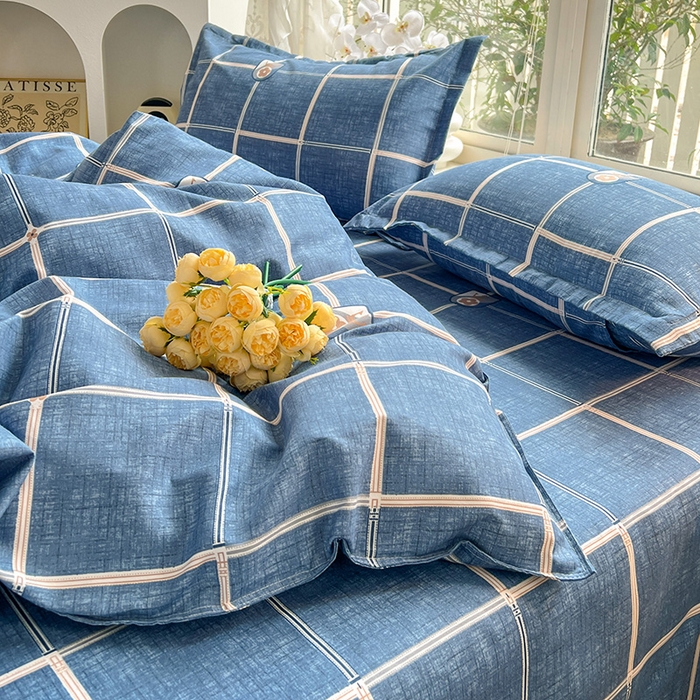 91家纺网 家纺一手货源 找家纺 文黛家居 2025新款植物羊绒亲肤小版花单被套 绅士