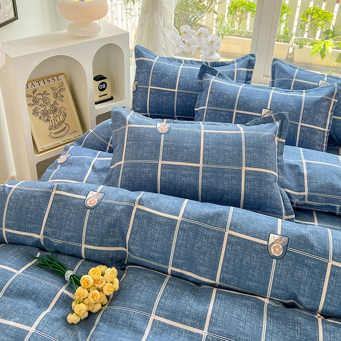 91家纺网 家纺一手货源 找家纺 文黛家居 2025新款植物羊绒亲肤小版花单被套 绅士