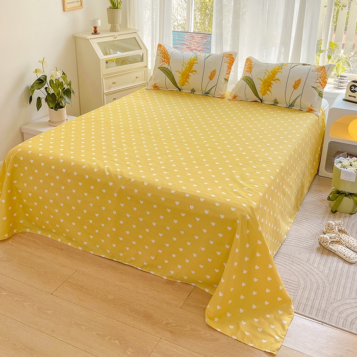 91家纺网 家纺一手货源 找家纺 文黛家居 2025新款植物羊绒亲肤小版花单被套 穗穗平安