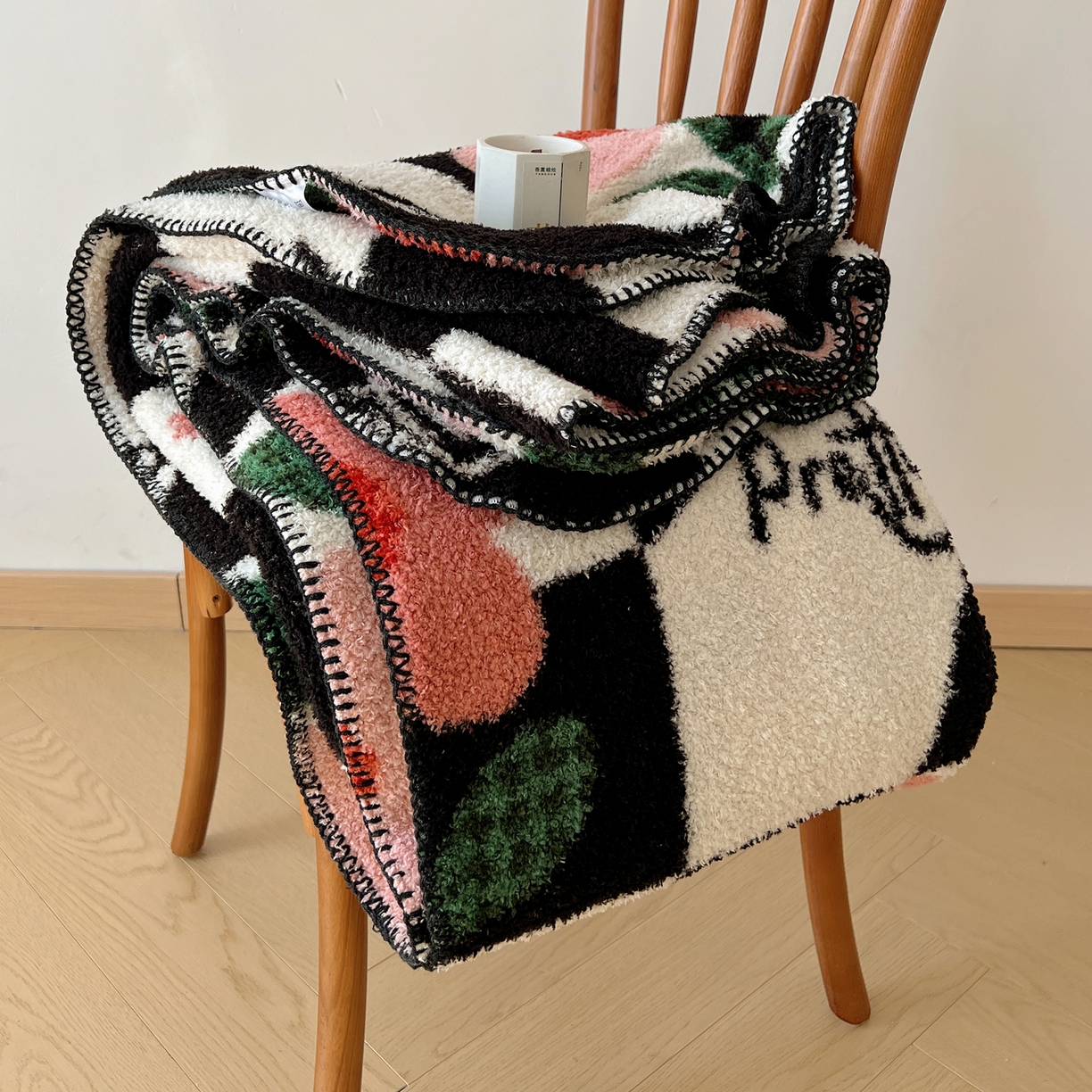 91家纺网 家纺一手货源 找家纺 舒隅家纺 A类高级感半边绒三角针毛毯毯子 奇境花园