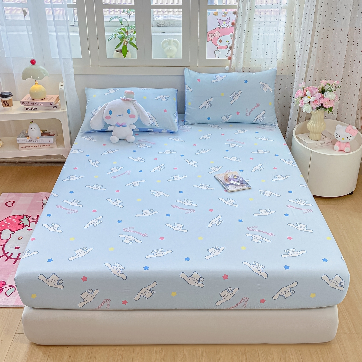 博雅 2025春夏新款三丽欧小版全棉纯棉单品床笠床笠单件单床笠 满版玉桂狗