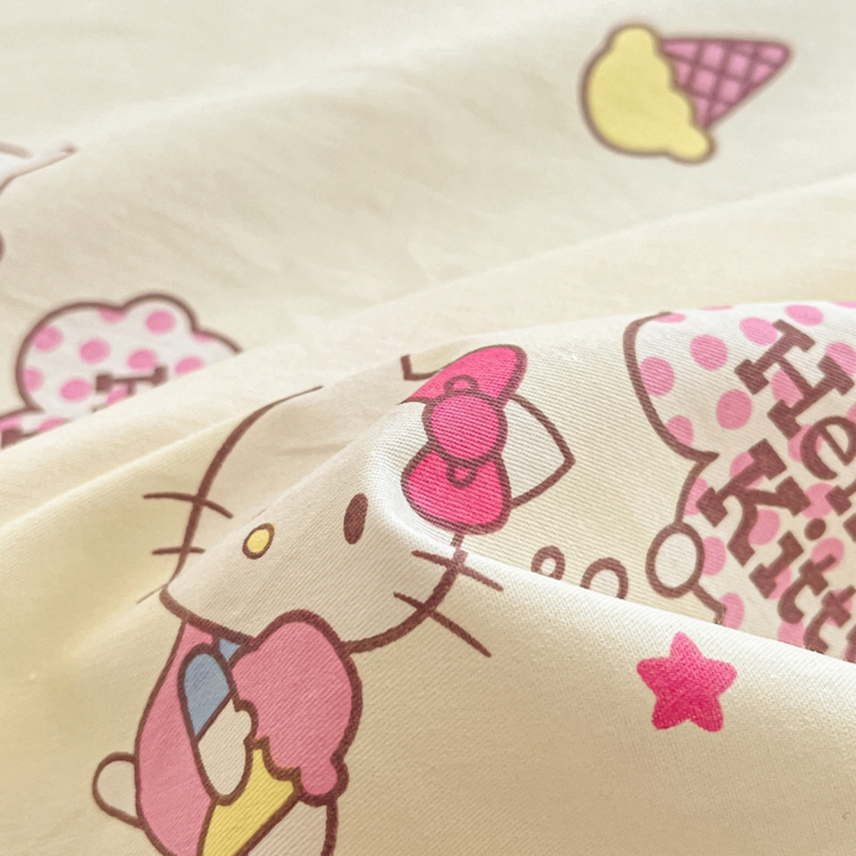 91家纺网 家纺一手货源 找家纺 博雅 2025春夏新款三丽欧小版全棉纯棉单品床笠床笠单件单床笠 美美KT