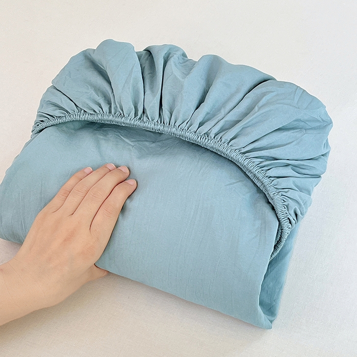 优尚佳生活馆 2025新款亲肤水洗棉纯色单品床笠 品悦