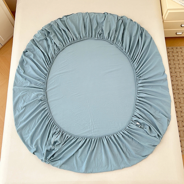 91家纺网 家纺一手货源 找家纺 优尚佳生活馆 2025新款亲肤水洗棉纯色单品床笠 品悦