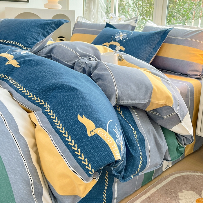 91家纺网 家纺一手货源 找家纺 文黛家居 2025新款植物羊绒亲肤小版花单被套 星语