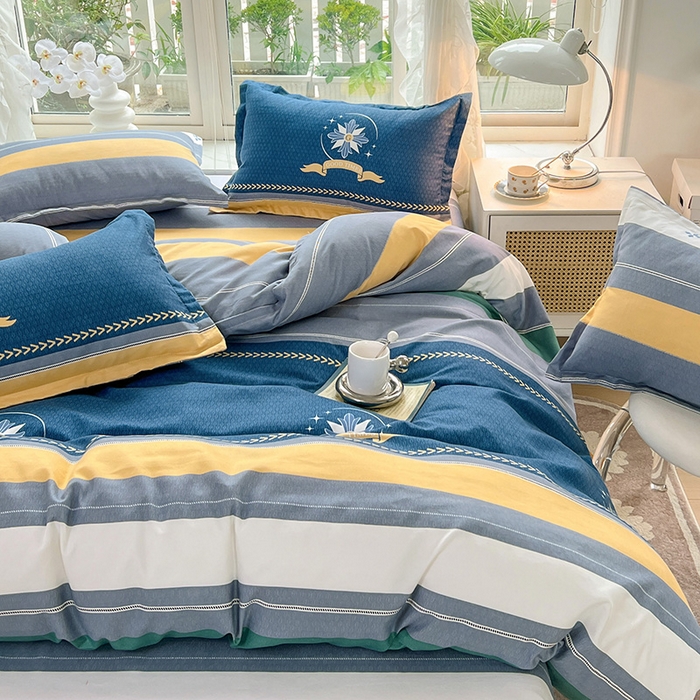 91家纺网 家纺一手货源 找家纺 文黛家居 2025新款植物羊绒亲肤小版花单被套 星语